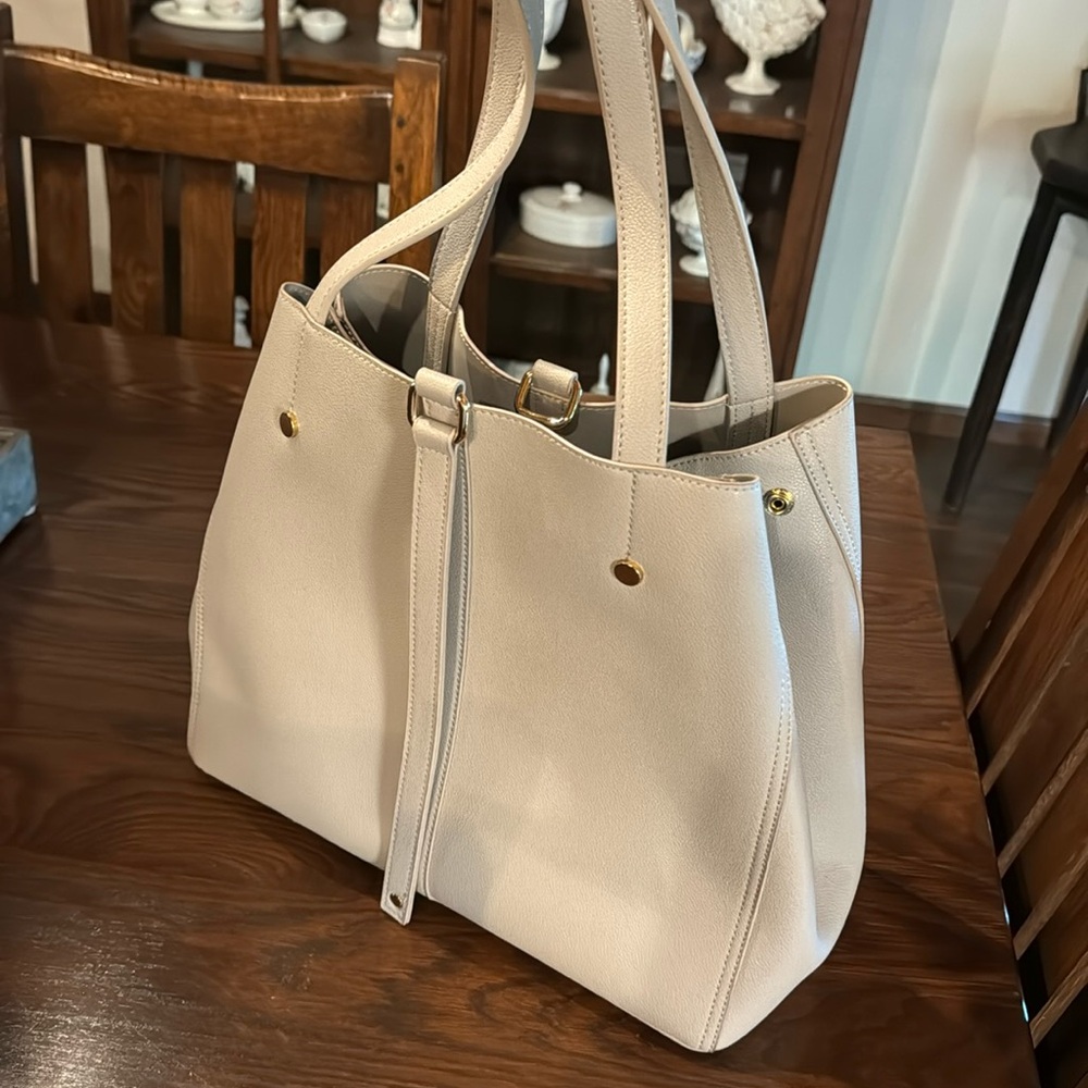 Lulus Back to Business Grey Purse Tote